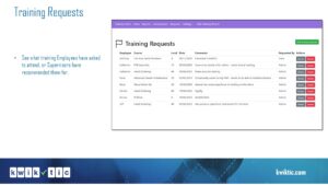 Training Requests