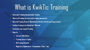 What is KwikTic Training Records